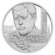 Stříbrná medaile Kult osobnosti -  J. F. Kennedy proof (ČM 2024) 