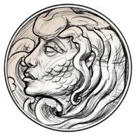 Stříbrná mince Mytologické postavy - Mořská panna  standard (ČM 2024)   