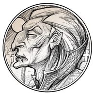Stříbrná mince Mytologické postavy - Upír standard (ČM 2026) 