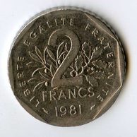 2 Francs r.1981 (wč.984)
