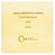 Sada oběžných mincí ČR -  provedení proof (ČNB 2024)