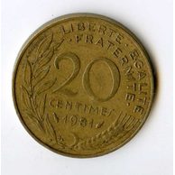 20 Centimes r.1981 (wč.717)