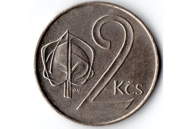 2 Kčs 1991 ,,R,, (wč.680)