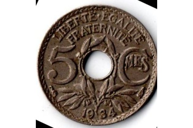 5 Centimes r.1934 (wč.134)