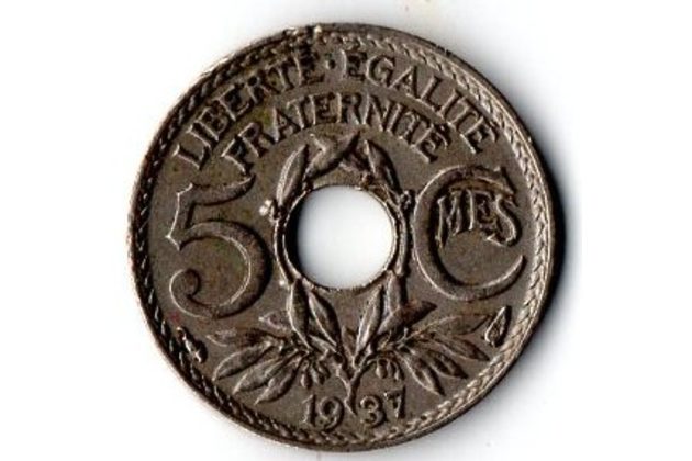 5 Centimes r.1937 (wč.140)