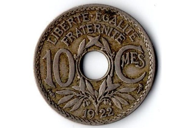 10 Centimes r.1922 (wč.171)