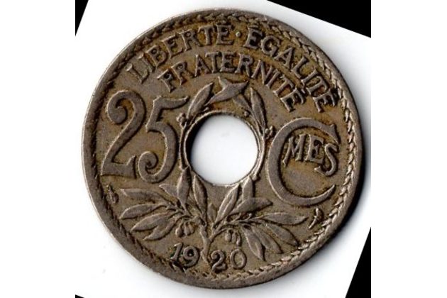 25 Centimes r.1920 (wč.225)