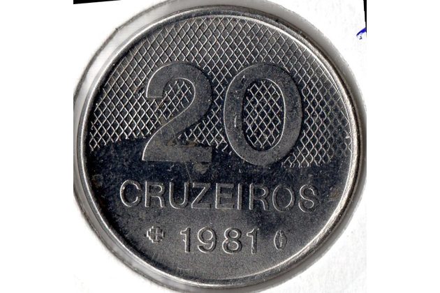 Mince Brazílie  20 Cruzeiros 1981 (wč.328)              