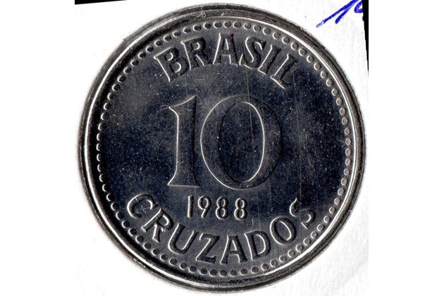 Mince Brazílie  10 Cruzados 1988 (wč.321)           