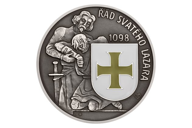 Stříbrná medaile Rytířské řády - Svatolazarský řád standard patina/smalt (ČM 2024)