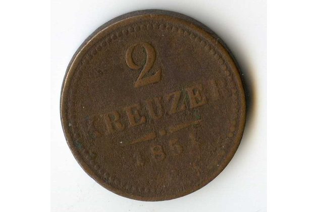 2 Kreuzer 1851 B (wč.130)