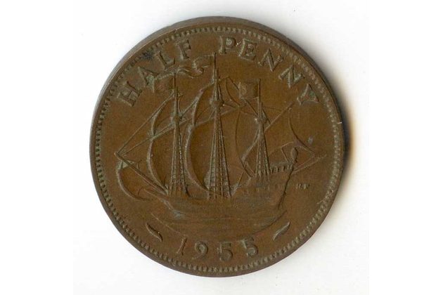 1/2 Penny r. 1955 (č.536)