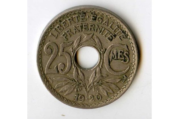 25 Centimes r.1920 (wč.224)