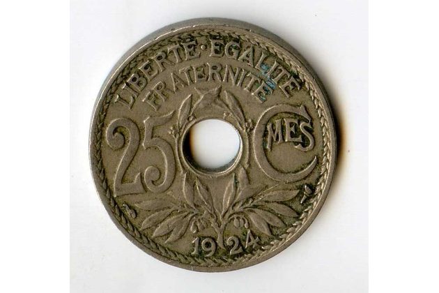 25 Centimes r.1924 (wč.232)