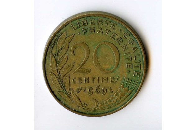 20 Centimes r.1969 (wč.692)