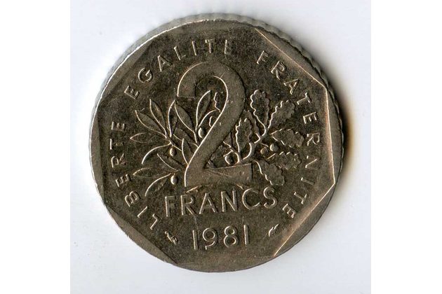 2 Francs r.1981 (wč.984)